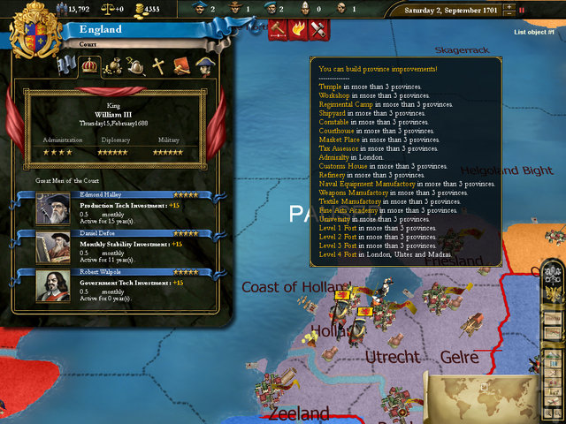 Europa Universalis III - PC Screen