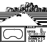 F1 Race - Game Boy Screen