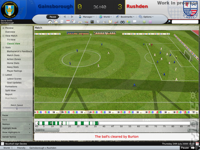 Football Manager 2009 - PC Screen