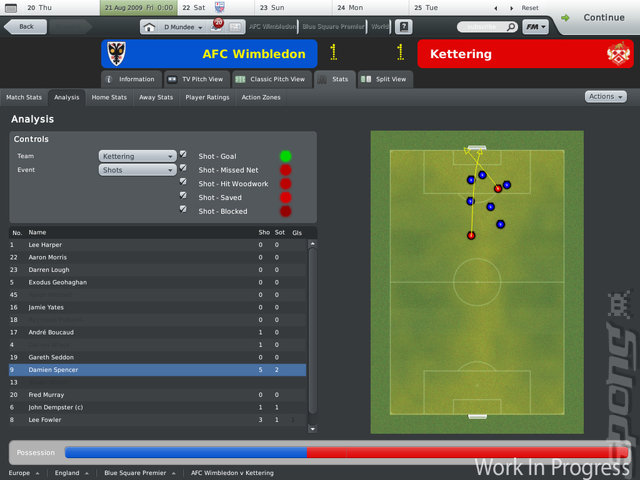 Football Manager 2010 - Mac Screen