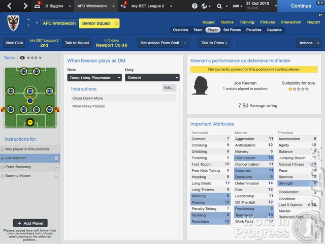 Football Manager 2014 - PC Screen