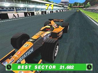 Formula One Arcade - PlayStation Screen