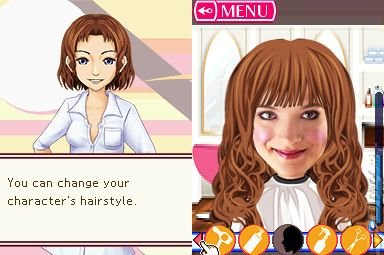 Hair Salon - DS/DSi Screen
