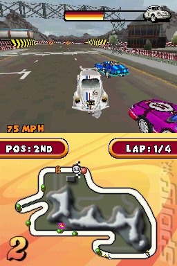 Herbie: Rescue Rally - DS/DSi Screen