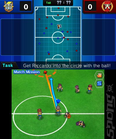 Inazuma Eleven GO: Light - 3DS/2DS Screen