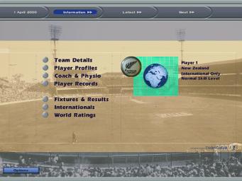 International Cricket Captain 2000 - PC Screen