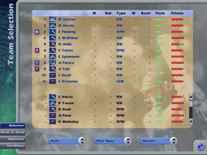 International Cricket Captain 2001: The Ashes - PC Screen