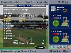 International Cricket Captain 2001: The Ashes - PlayStation Screen