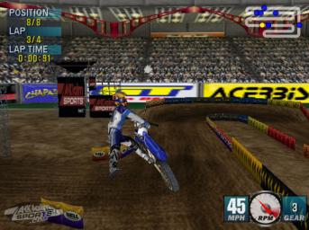 Jeremy McGrath Super Cross 2000 - Dreamcast Screen