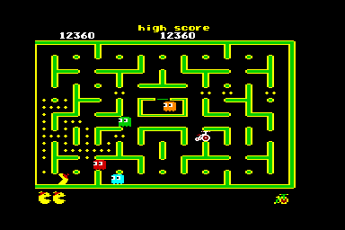 Jr Pac-Man - C64 Screen
