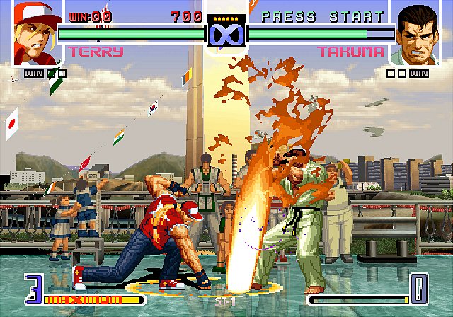 The King of Fighters 2002 - PS2 Screen