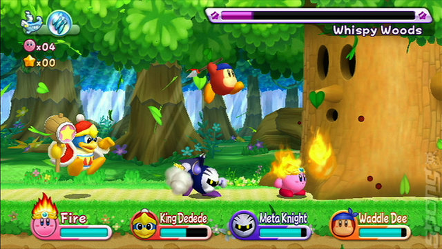 Kirby's Adventure Wii - Wii Screen