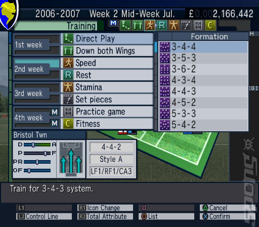 Let's Make a Soccer Team! - PS2 Screen