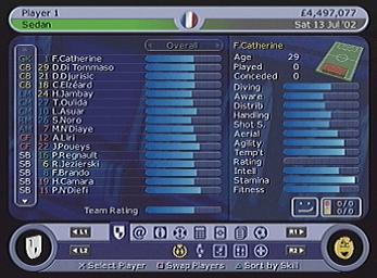 LMA Manager 2003 - PS2 Screen
