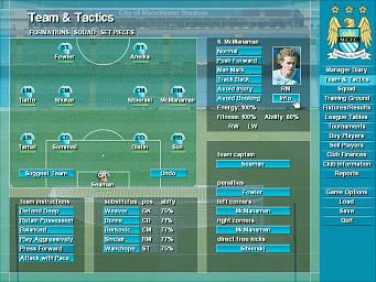 Manchester City Club Manager - PC Screen
