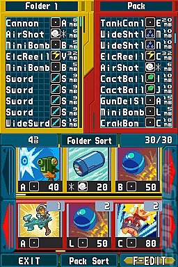 Mega Man Battle Network 5 Double Team DS - DS/DSi Screen