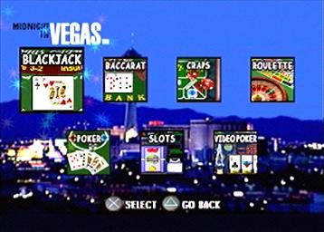 Midnight In Vegas - PlayStation Screen