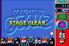 Mighty Beanz Pocket Puzzles - GBA Screen