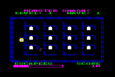 Monster Smash - C64 Screen