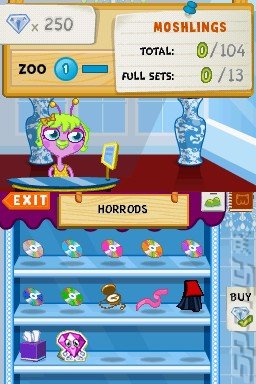 Moshi Monsters: Moshling Zoo - DS/DSi Screen