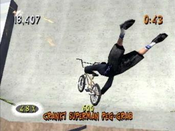 MTV Sports TJ Lavin's Ultimate BMX - PlayStation Screen