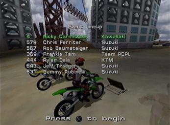 MX 2002 featuring Ricky Carmichael - PS2 Screen