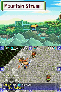 Mystery Dungeon: Shiren the Wanderer - DS/DSi Screen