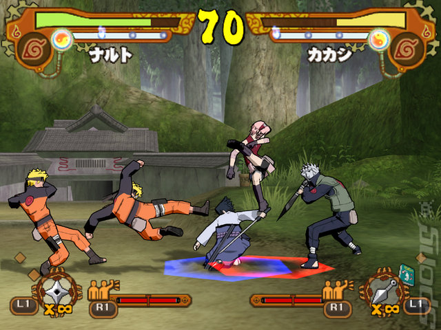 Naruto Shippuden: Ultimate Ninja 5 - PS2 Screen