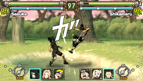 Naruto: Ultimate Ninja Heroes - PSP Screen