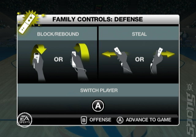 NBA Live 08 - Wii Screen