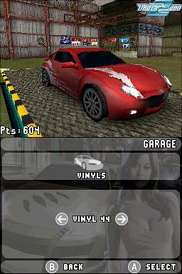 Need For Speed: Underground 2 - DS/DSi Screen