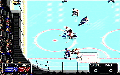 NHLPA Hockey '93 - SNES Screen