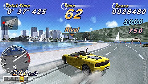 Outrun 2006: Coast 2 Coast - PSP Screen