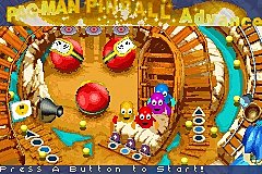 Pac-Man Pinball - GBA Screen