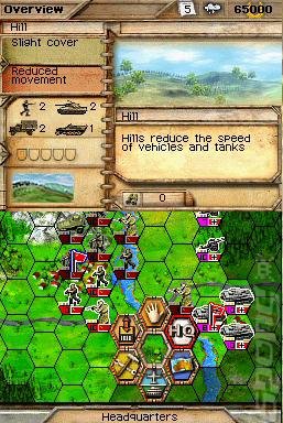 Panzer Tactics DS - DS/DSi Screen