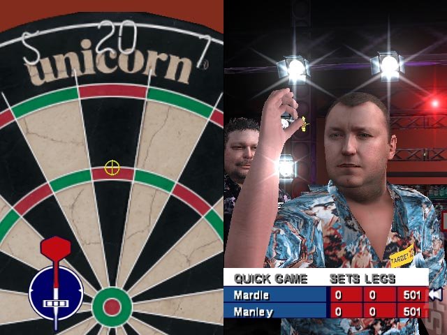 PDC World Championship Darts - PS2 Screen