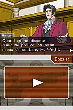 Phoenix Wright: Ace Attorney - DS/DSi Screen