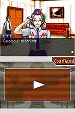 Phoenix Wright Ace Attorney: Justice For All - DS/DSi Screen