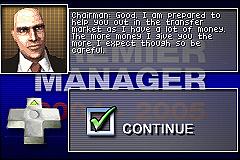 Premier Manager 2004-2005 - GBA Screen