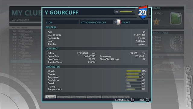 Premier Manager 2012 - PC Screen