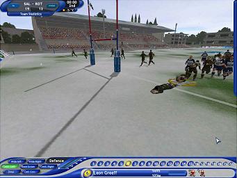 Pro Rugby Manager 2004 - PC Screen