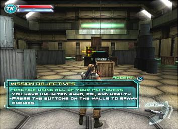 Psi-Ops: The Mindgate Conspiracy - PS2 Screen