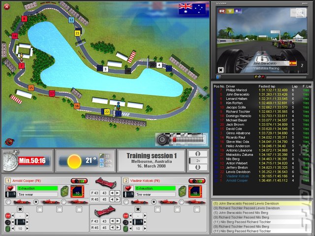 Racing Team Manager - PC Screen