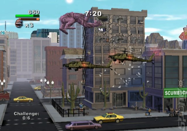 Rampage: Total Destruction - Wii Screen