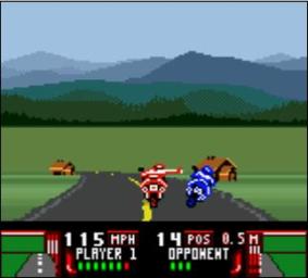 Road Rash - Game Boy Color Screen