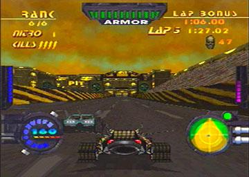 Rock 'n' Roll Racing 2: Red Asphalt - PlayStation Screen