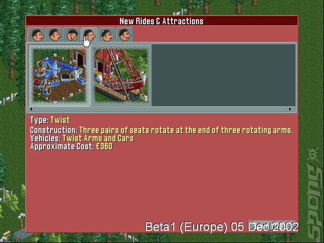 Rollercoaster Tycoon 8 Pack - PC Screen