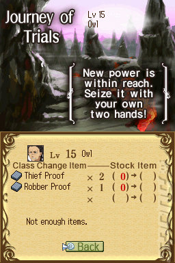 Rondo of Swords - DS/DSi Screen