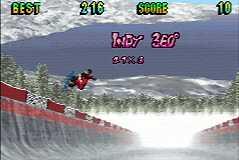 Shaun Palmer's Pro Snowboarder - GBA Screen