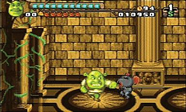 Shrek: Reekin' Havoc - GBA Screen